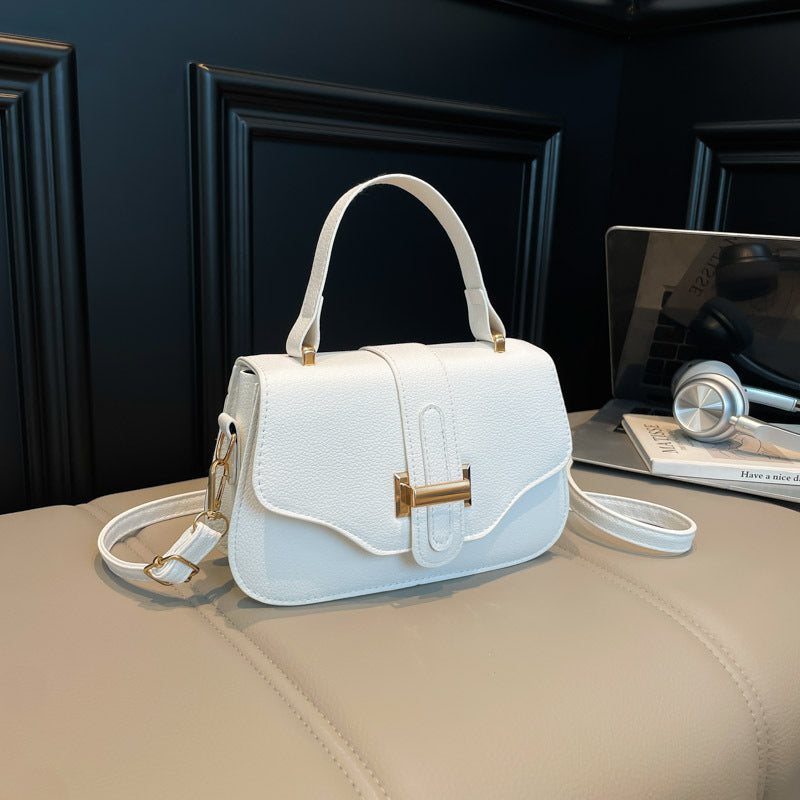 Damen elegante Umhängetasche mit strukturiertem Verschluss Nord Taschen