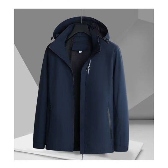 Herren Wind- und Wasserabweisende Softshelljacke mit Kapuze, atmungsaktiver Membran und verdecktem Reißverschluss Nord Taschen