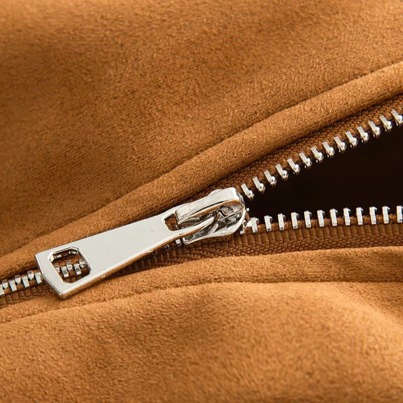 Damen Kurzjacke im Bomberstil mit Stehkragen und asymmetrischer Druckknopfleiste Nord Taschen