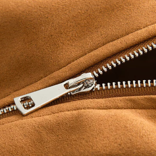 Damen Kurzjacke im Bomberstil mit Stehkragen und asymmetrischer Druckknopfleiste Nord Taschen