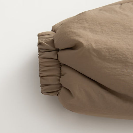 Damen Kurz gesteppte Steppjacke mit hohem Stehkragen und Reißverschlusstaschen Nord Taschen