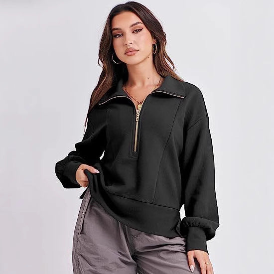 Damen Sportlicher Pullover Nord Taschen