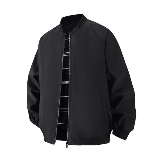 Herren Leichte Windbreaker-Bomberjacke mit Raglanärmeln, elastischen Bündchen und Zwei-Wege-Reißverschluss Nord Taschen