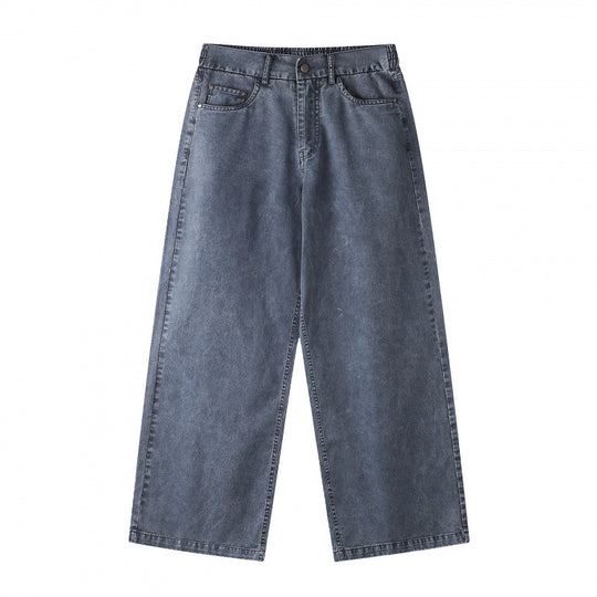 Damen Weite Cropped-Jeanshose Nord Taschen