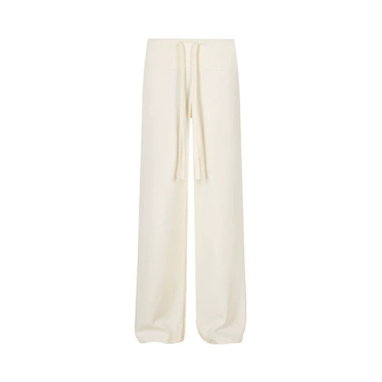 Damen Palazzo-Fleece-Hose mit hohem Komfortbund und fließendem Wide‑Leg-Schnitt Nord Taschen