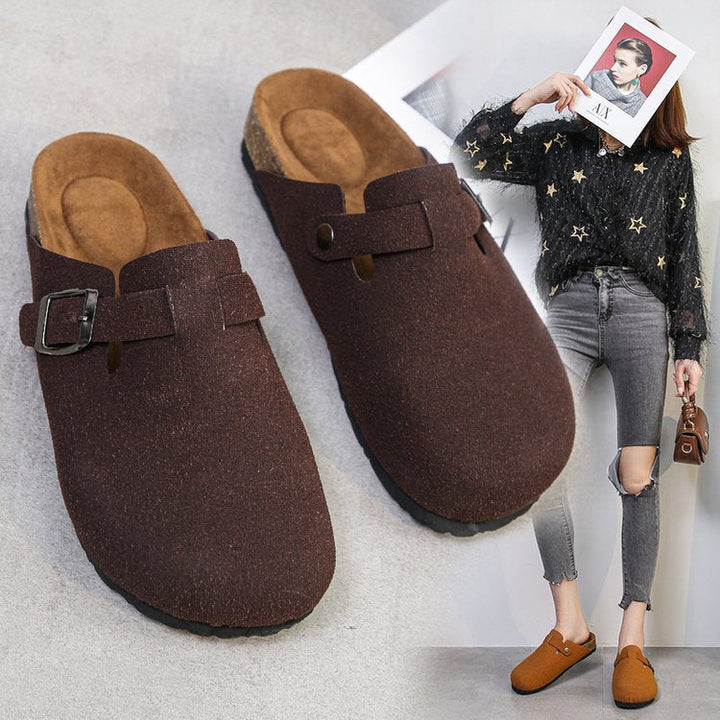 Damen Bequeme Clogs mit verstellbarem Riemen und anatomischem Fußbett