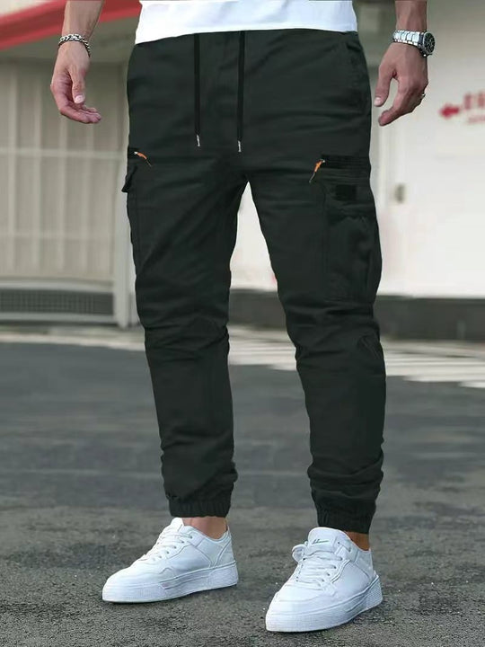 Herren Cargo-Jogginghose mit multifunktionalen Reißverschluss- und Klappentaschen, elastischem Bund & Bündchen Nord Taschen