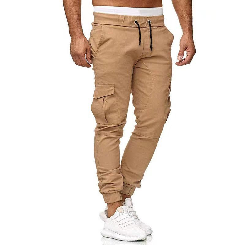 Herren taktische Cargo-Jogger mit Tunnelzug, elastischen Bündchen und Mehrfach-Taschen Nord Taschen