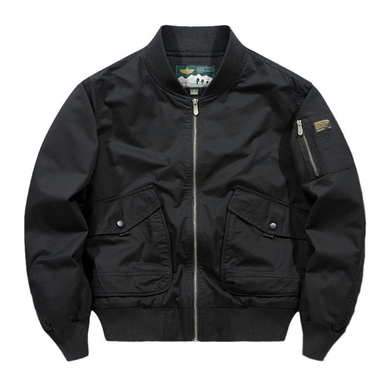 Herren Pilot‑Bomberjacke im Urban‑Utility‑Stil mit großen Klapp‑Pattentaschen und Ärmel‑Reißverschlusstasche Nord Taschen