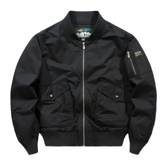 Herren Pilot‑Bomberjacke im Urban‑Utility‑Stil mit großen Klapp‑Pattentaschen und Ärmel‑Reißverschlusstasche Nord Taschen