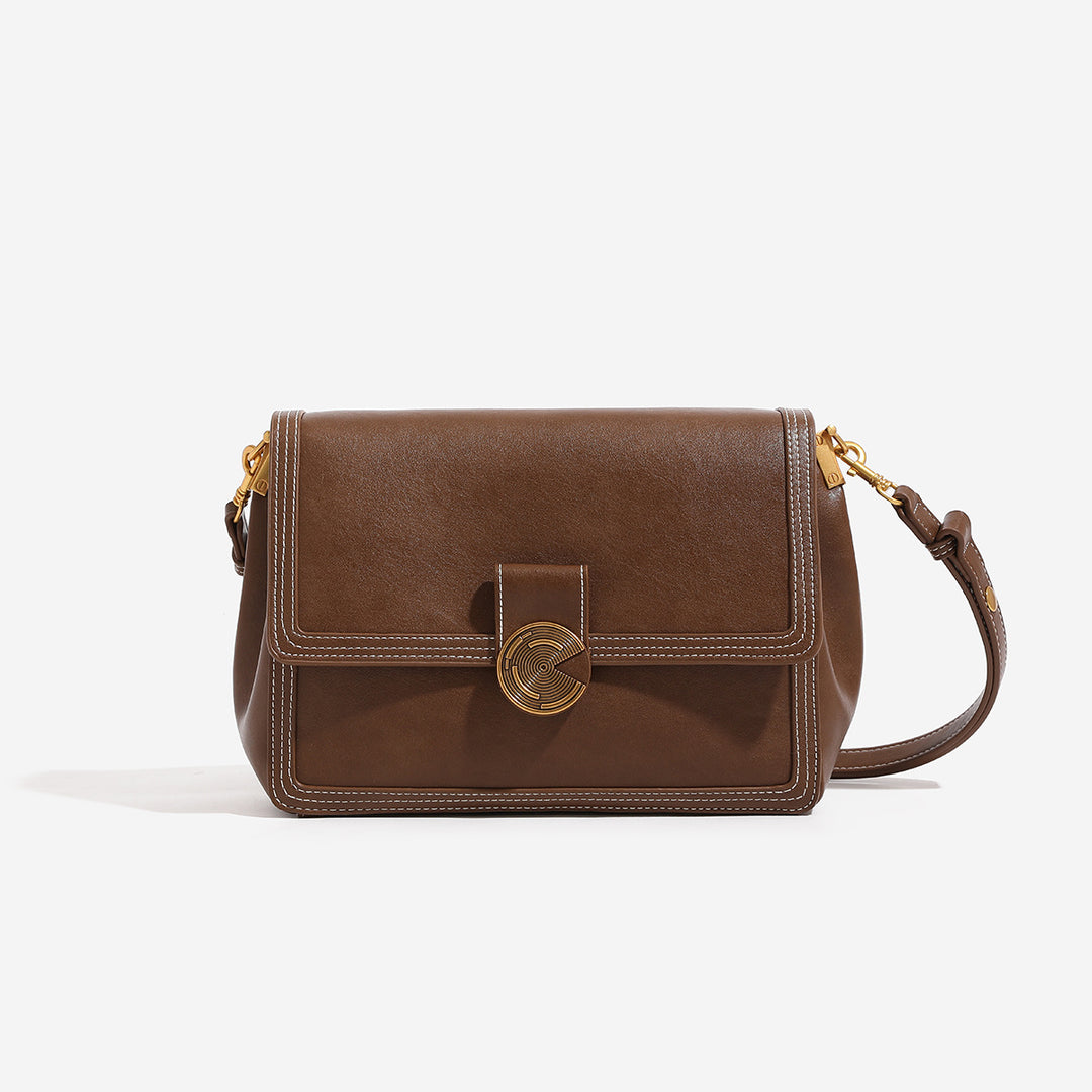 Damen Umhängetasche mit strukturiertem Kunstleder und eleganter Drehverschluss Nord Taschen