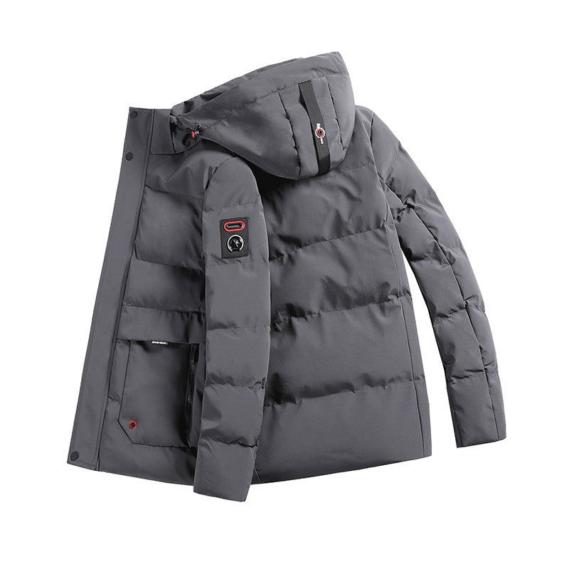 Herren wattierter Parka mit Kapuze und großen Fronttaschen Nord Taschen