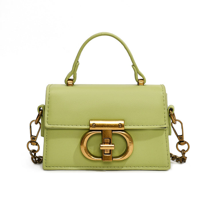 Damen elegante Handtasche mit stilvollem Metallverschluss Nord Taschen