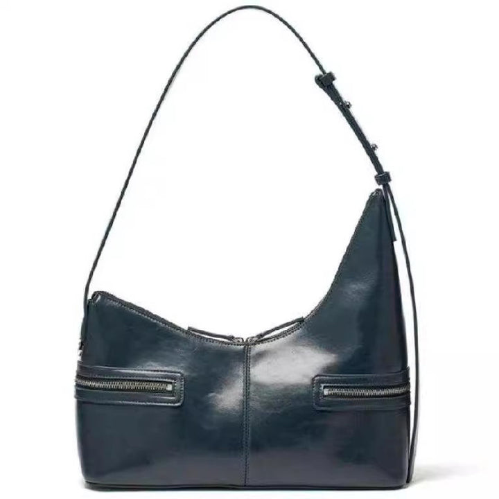 Damen Hobo-Tasche mit luxuriösem Glanz und praktischen Reißverschlussfächern Nord Taschen