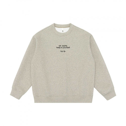 Unisex Oversize-Sweatshirt mit minimalistischer Bruststickerei und geripptem Saum Nord Taschen