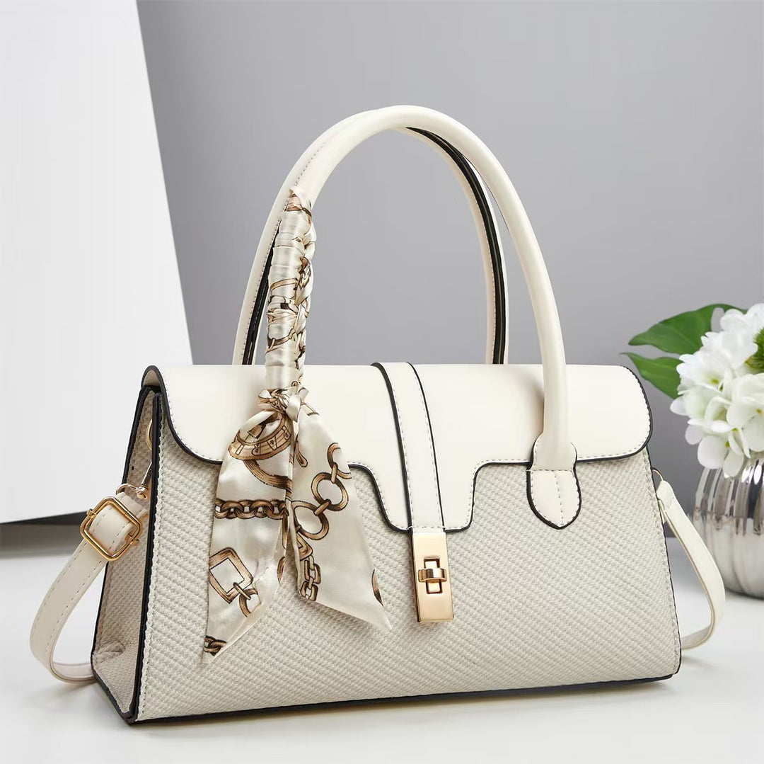 Damen Handtasche mit modischem Design und abnehmbarem Schal Nord Taschen