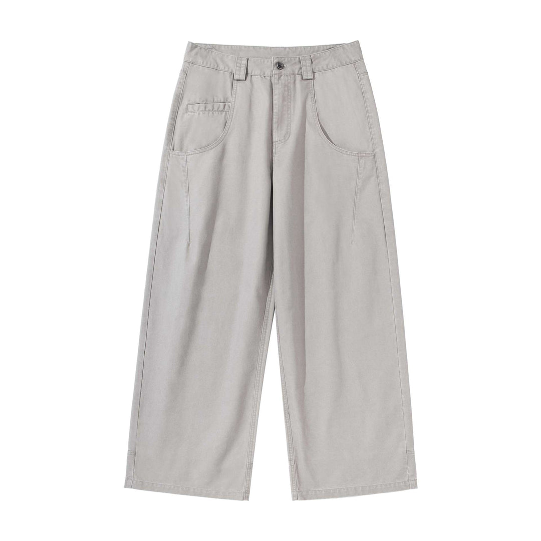 Damen High‑Waist Utility‑Culotte mit weitem Bein und aufgesetzten Taschen Nord Taschen