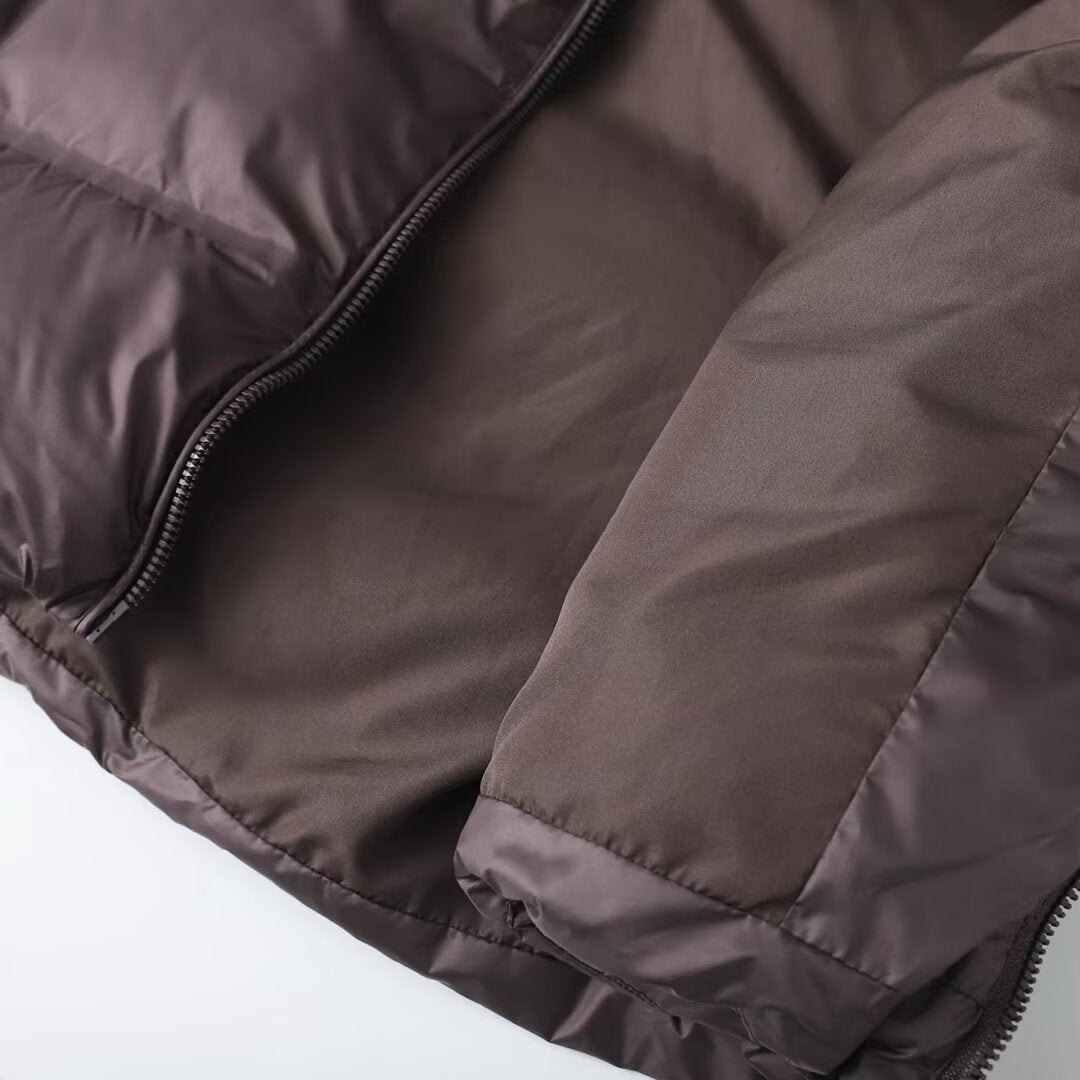 Damen Wattierte Cropped‑Steppweste mit hohem Stehkragen und Reißverschlusstaschen Nord Taschen