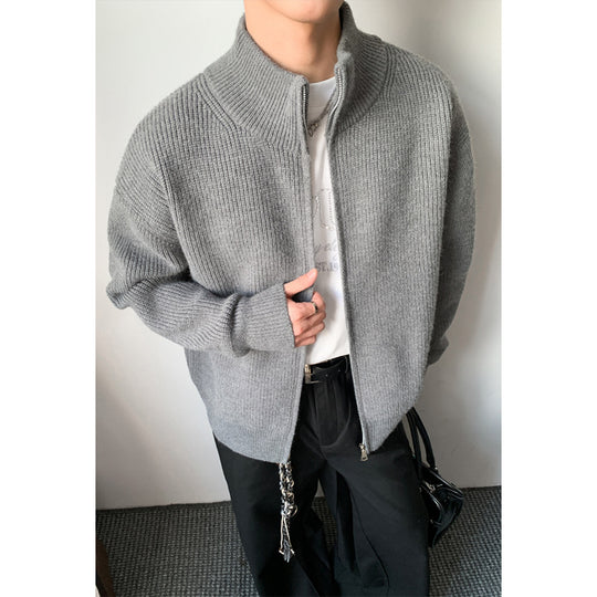 Herren Mode Strickjacke Nord Taschen