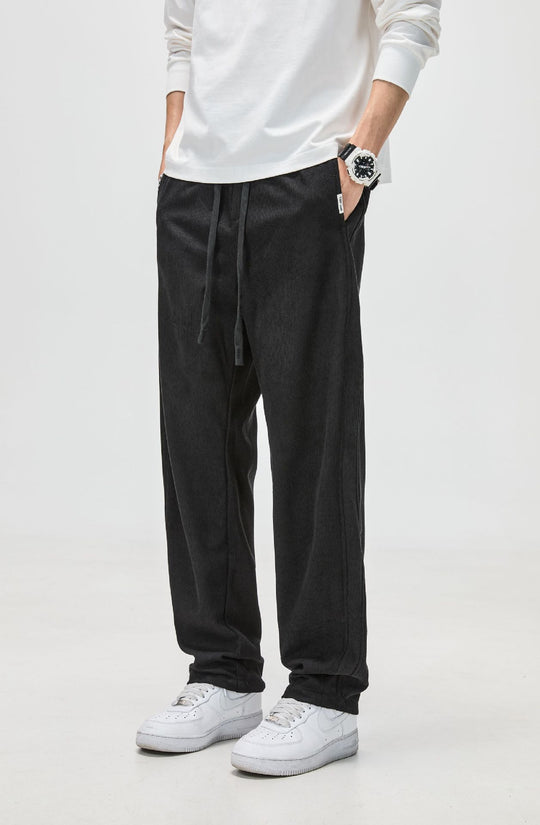 Herren Cordhose mit Kordelzug und geradem Bein Nord Taschen