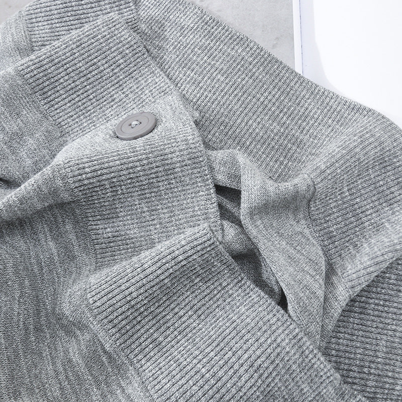 Damen Leichter Oversize-Cardigan aus Feinstrick mit tiefem V-Ausschnitt und Zierknopfleiste Nord Taschen