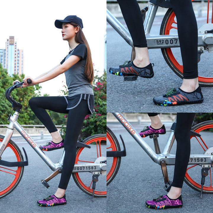 Damen Wassersportschuhe mit schnelltrocknendem Obermaterial und rutschfester Sohle
