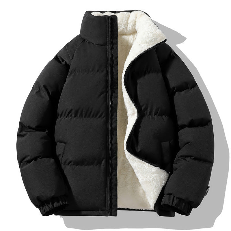 Damen Kurzpolar-Steppjacke mit Teddyfutter, Boxy‑Cut & verdecktem Reißverschluss Nord Taschen