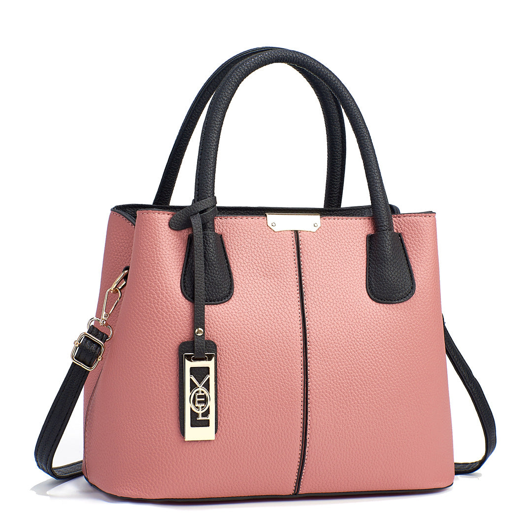 Damen elegante Tragetasche mit Doppelgriff und abnehmbarem Schultergurt Nord Taschen