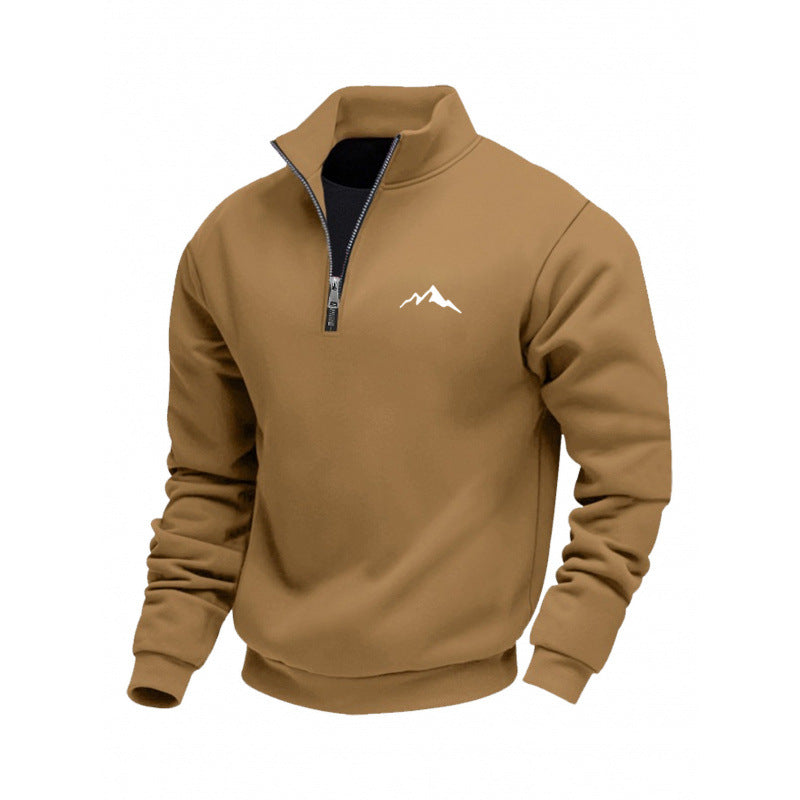 Herren Sweatshirt mit kurzem Reißverschluss Nord Taschen