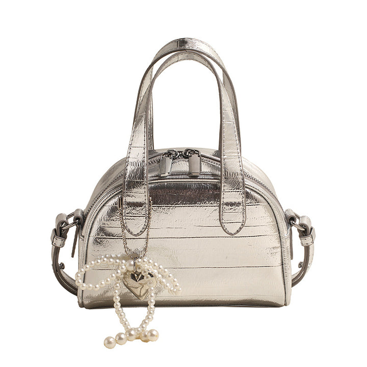 Damen Mini-Handtasche mit stilvollem Krokodil-Look und abnehmbarem Anhänger | Nord Taschen