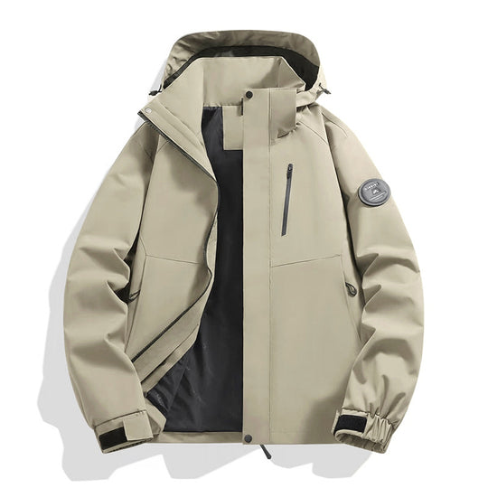 Herren Softshell-Performancejacke mit abnehmbarer Kapuze, verdecktem durchgehendem Reißverschluss und ergonomischem Schnitt Nord Taschen