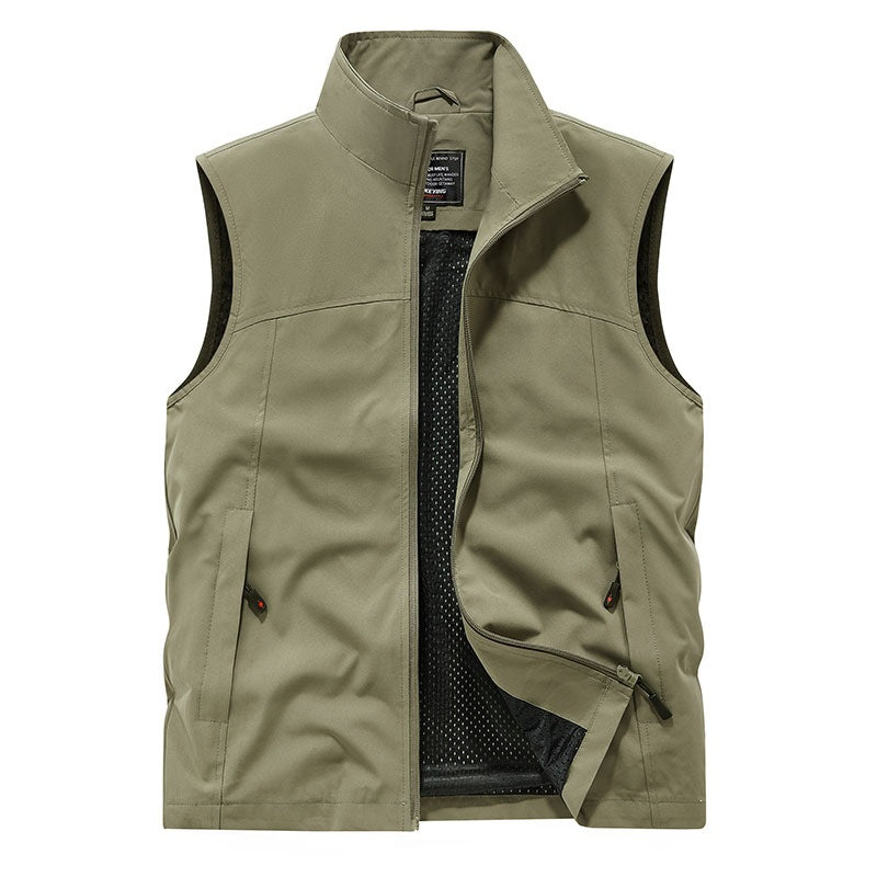 Herren Softshell-Weste mit Mesh-Innenfutter, windabweisend & Reißverschlusstaschen Nord Taschen