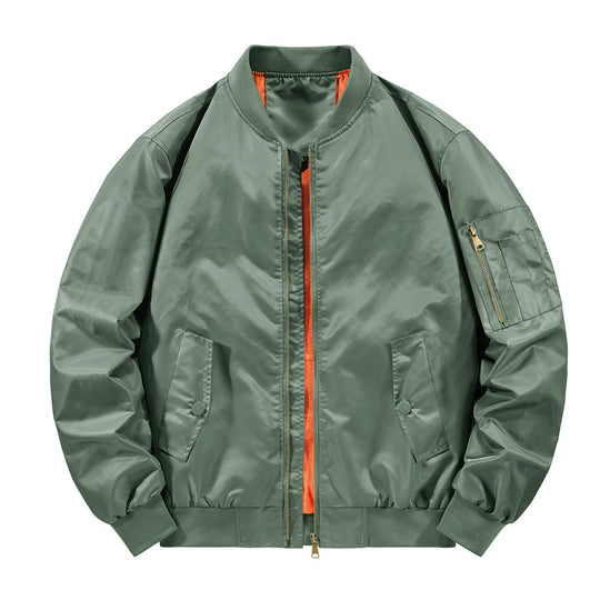 Herren leichter Nylon-Bomber mit kontrastfutter, Ärmeltasche und gerippten Bündchen Nord Taschen