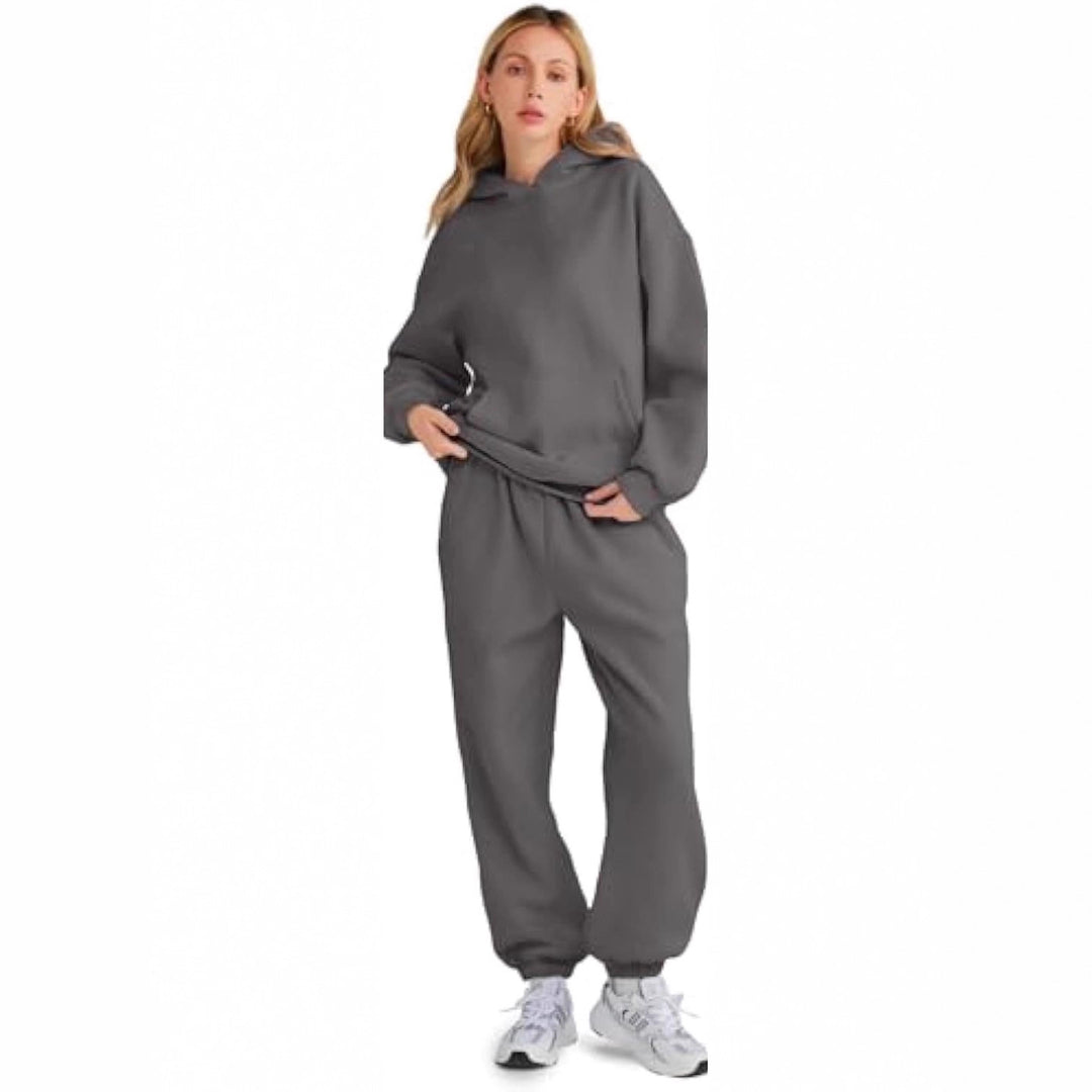 Damen Lässiger und bequemer Hoodie- und Jogginganzug Nord Taschen