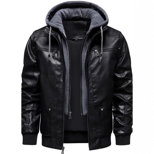 Lederjacke Herren Mit Kapuze