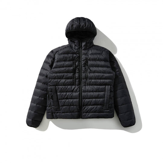 Damen Ultraleichte Steppjacke mit Kapuze, Daunenoptik und winddichter Außenhülle Nord Taschen