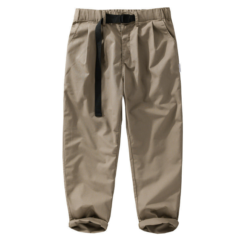 Herren Locker geschnittene Bundfalten-Hose mit Kordelzug und weitem Bein Nord Taschen