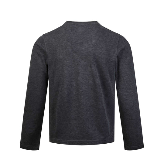 Herren Langärmeliges Feinstrick-Sweatshirt mit Rundhals und dezenter Nahtführung Nord Taschen