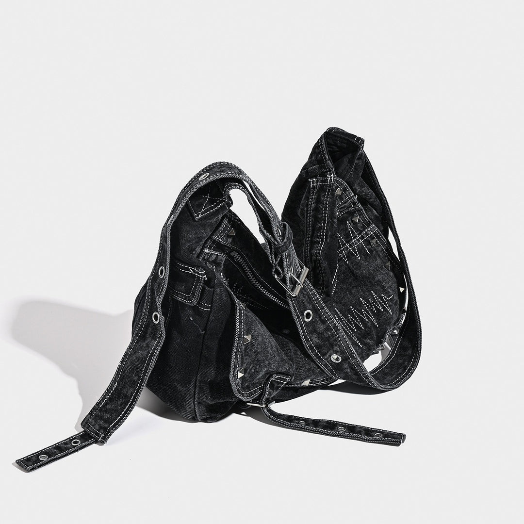 Damen Designer Hobo-Tasche mit innovativem Denim-Design Nord Taschen