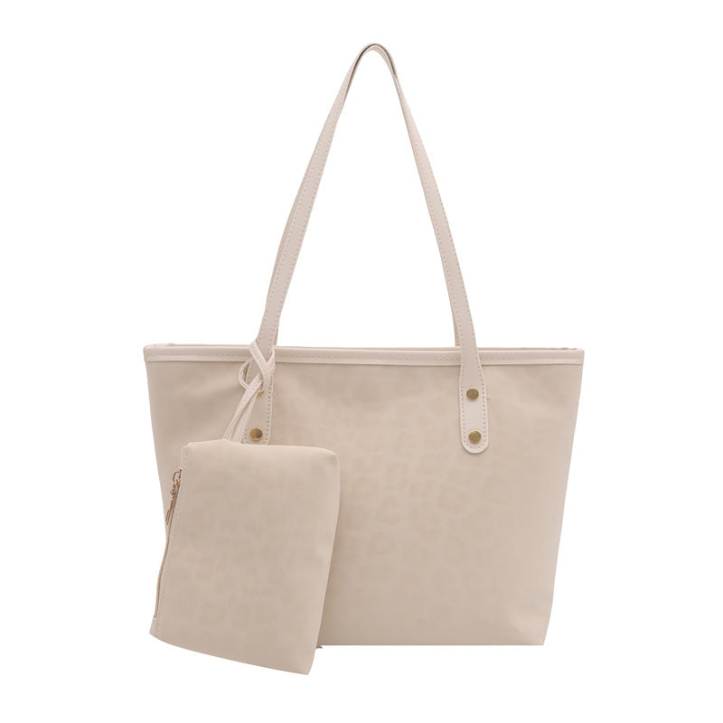 Damen Shopper-Tasche mit modernem Leo-Muster und abnehmbarem Innenfach Nord Taschen