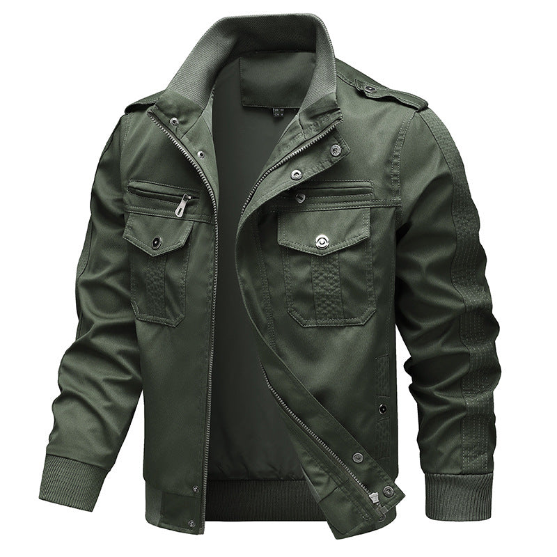 Herren  leichtes Canvas-Field-Bomberjacke mit verstärkten Nahtpaneelen, verdecktem Zweiwege-Reißverschluss, Schulterpatten und ergonomischer Passform Nord Taschen