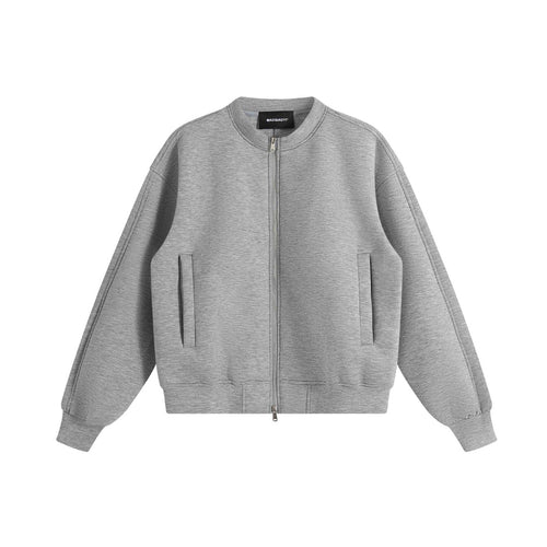 Unisex Oversize-Trainingsjacke im Boxy‑Schnitt mit kurzem Stehkragen und Zwei-Wege-Reißverschluss Nord Taschen