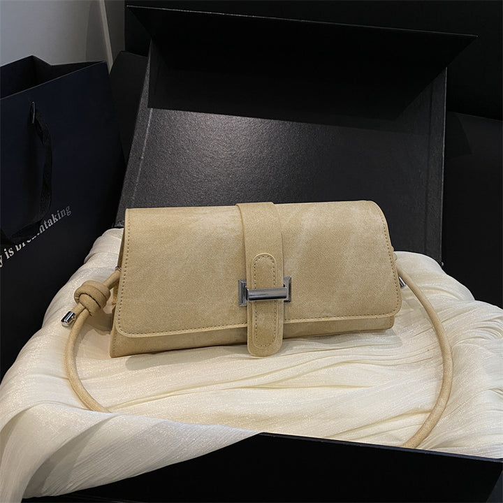 Damen schicke Umhängetasche mit elegantem Klappverschluss Nord Taschen