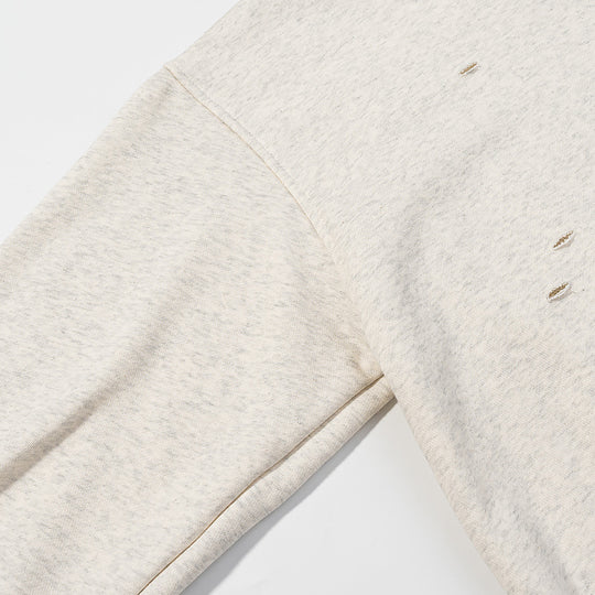 Damen 70+ lässiger Kapuzenpullover mit Leo‑Besatz und Used‑Details Nord Taschen