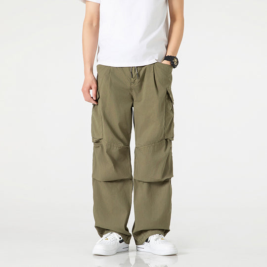 Herren Weite Cargo-Hose mit Tunnelzugbund, Multifunktions-Taschen und teilbaren Kniepartien Nord Taschen