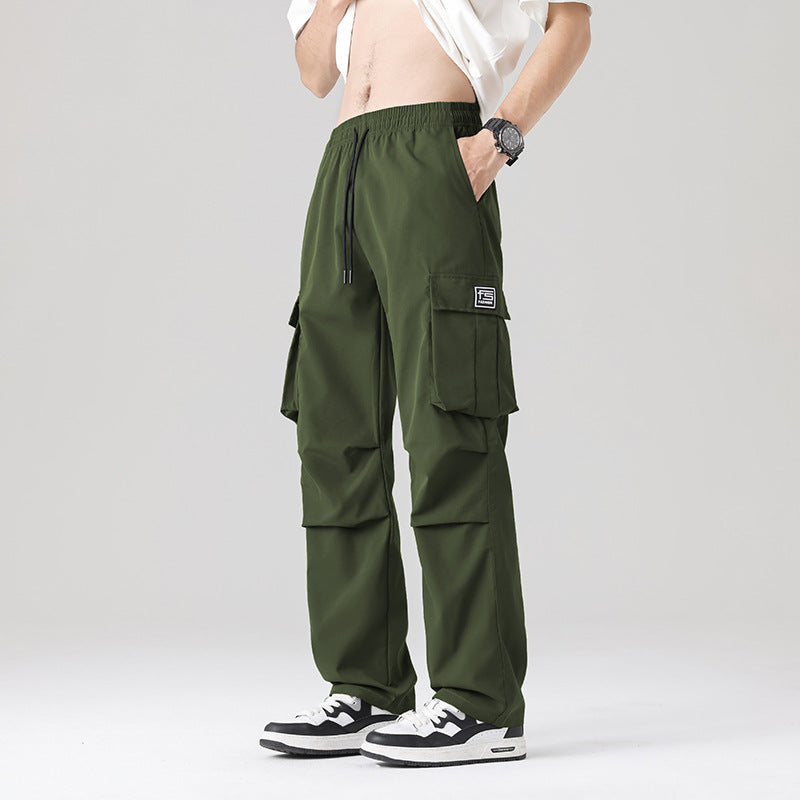 Herren Multifunktionale Cargo-Loungehose mit elastischem Tunnelzugbund, Mehrfachtaschen & verstellbarem Beinabschluss Nord Taschen