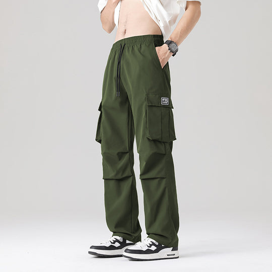Herren Multifunktionale Cargo-Loungehose mit elastischem Tunnelzugbund, Mehrfachtaschen & verstellbarem Beinabschluss Nord Taschen