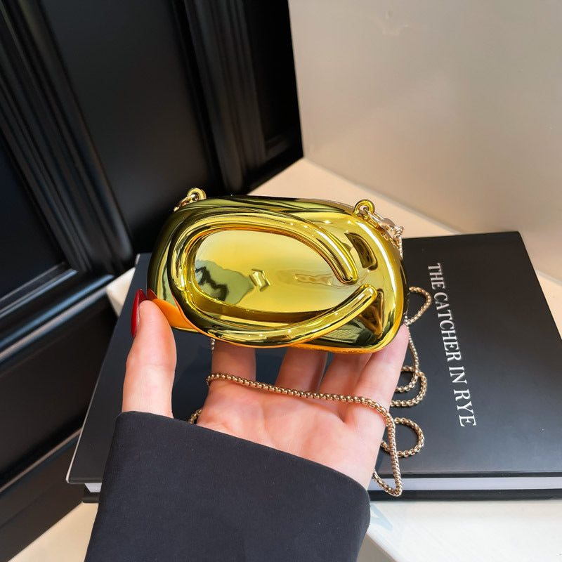 Damen exklusive Abendtasche mit eleganter Goldoberfläche Nord Taschen