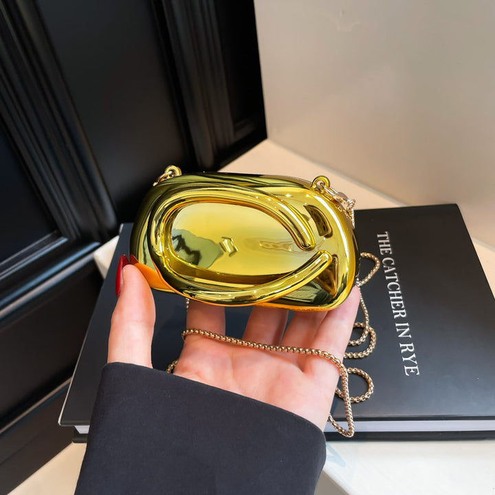 Damen exklusive Abendtasche mit eleganter Goldoberfläche Nord Taschen