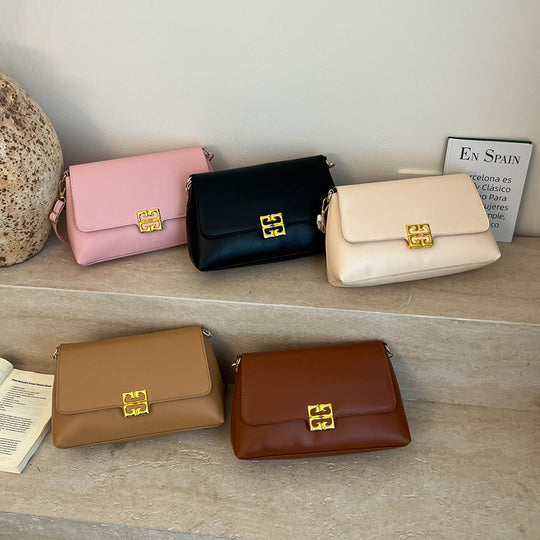 Damen Umhängetasche mit elegantem Klappverschluss und luxuriösen Details Nord Taschen